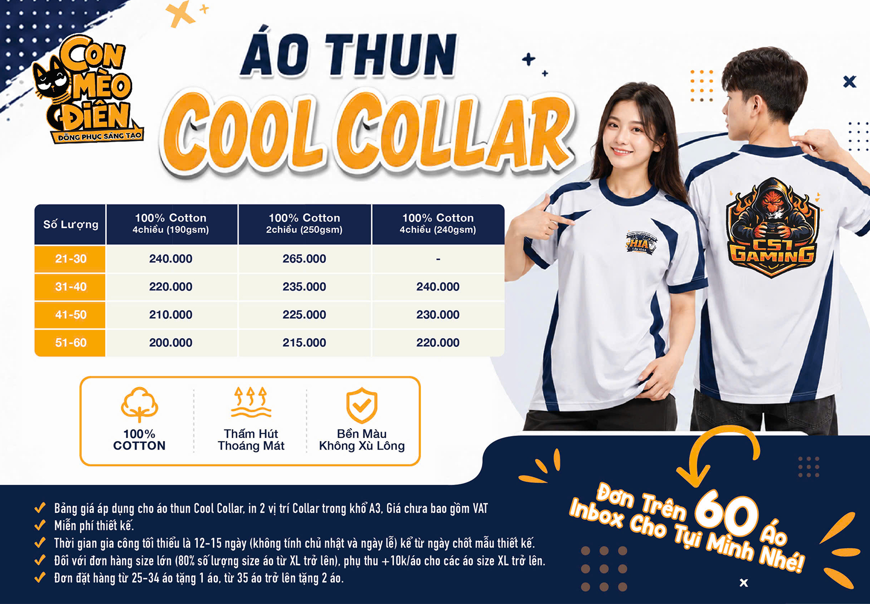 Áo cool collar
