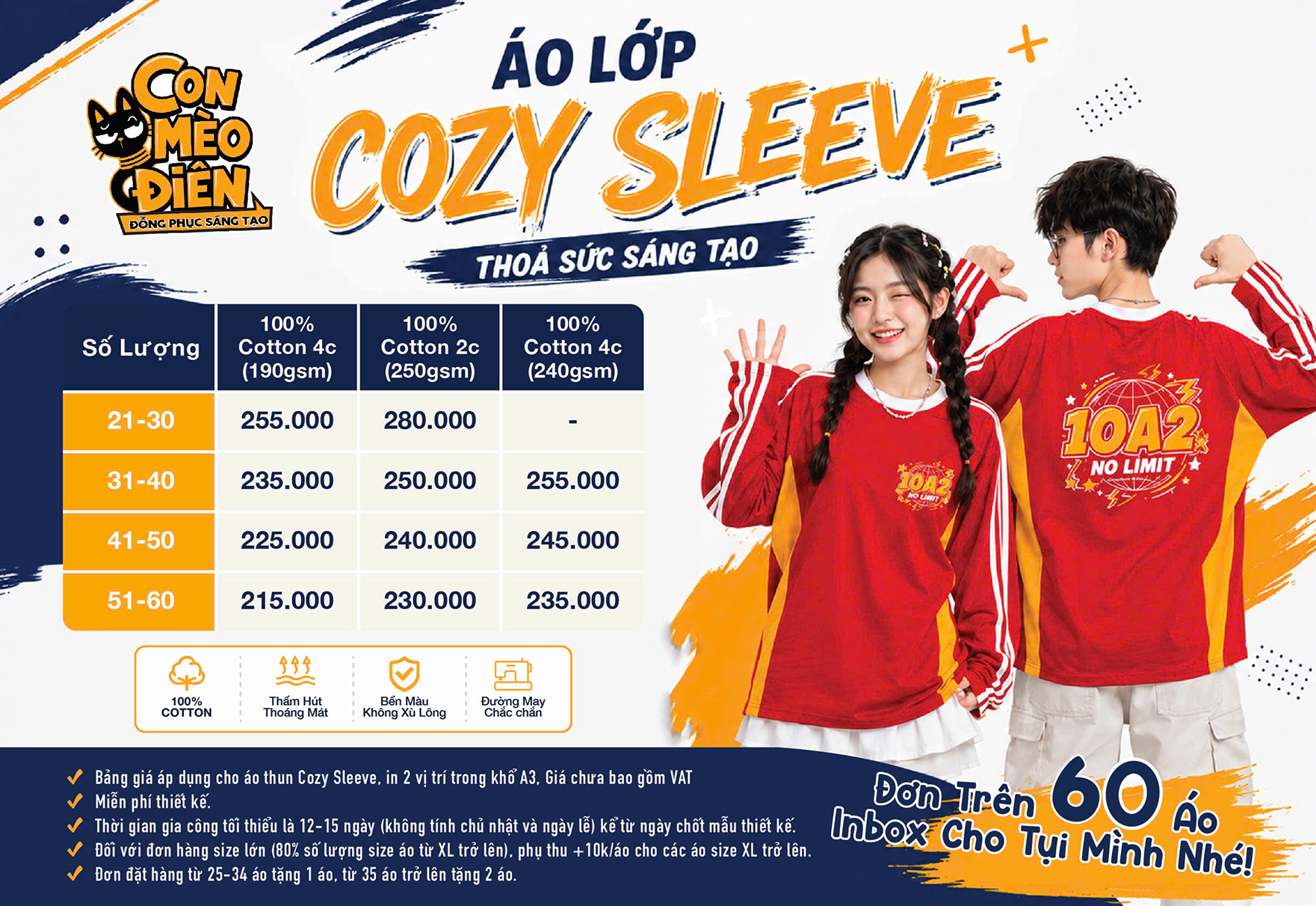 Áo cozy sleeve