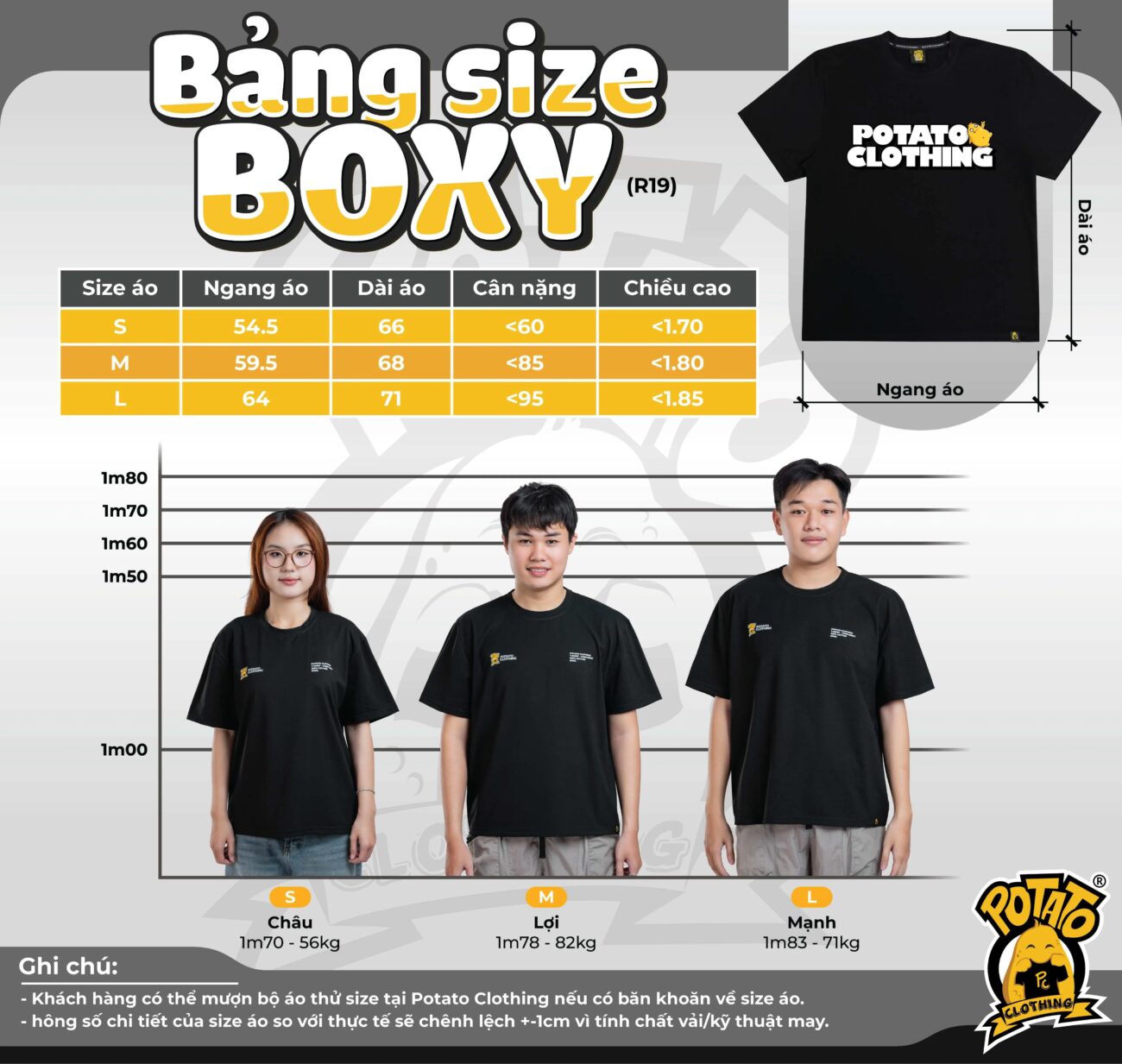 Bảng size BOXY
