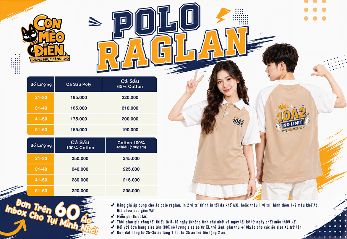 Polo raglan