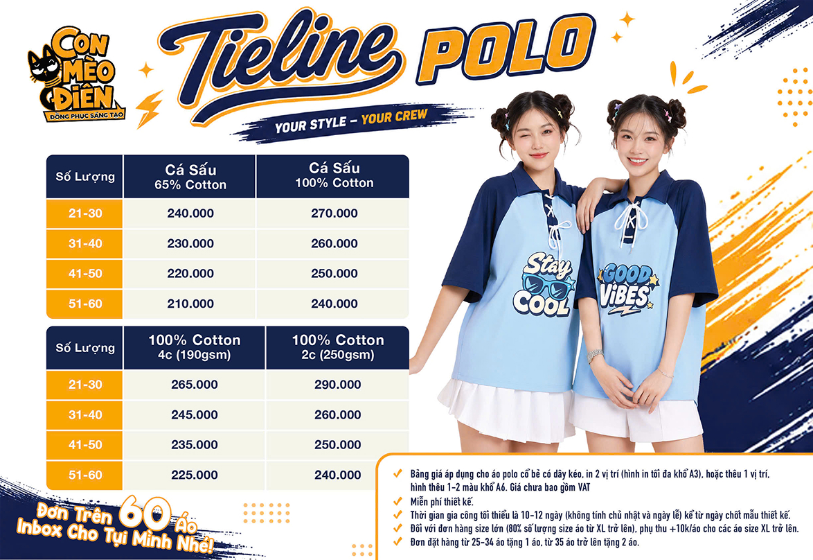 Áo polo tieline