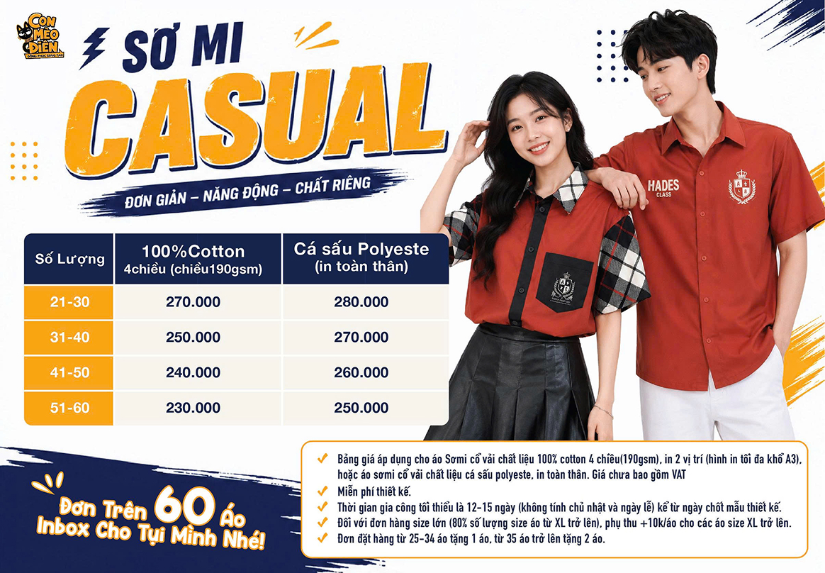 Sơ mi casual